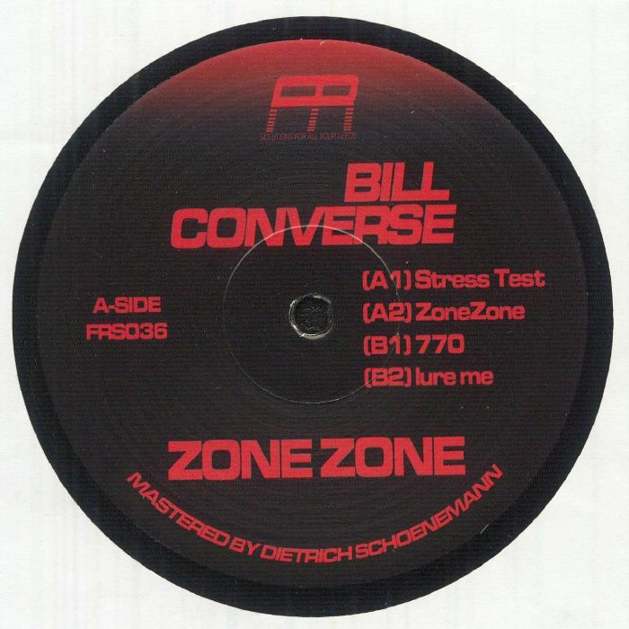 Bill Converse – Zone Zone (2x12", Fixed Rhythms, 2026) Front Cover