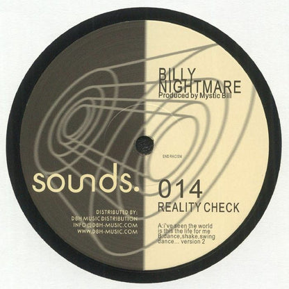 Billy Nightmare – Reality Check (12", Sounds., 2022) Front Cover