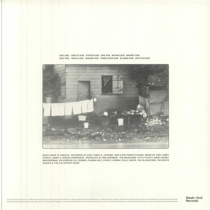 Bim Sherman – Ghetto Dub (LP, Week-End Records, 2026) Back Cover