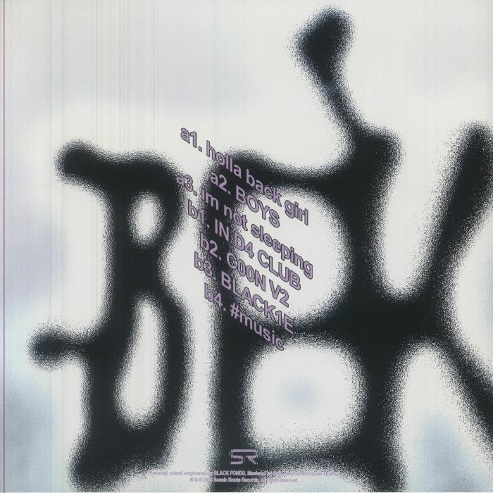BLACK FONDU – BLACKFONDUISM (12", Scenic Route Records, 2026) Back Cover