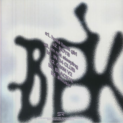 BLACK FONDU – BLACKFONDUISM (12", Scenic Route Records, 2026) Back Cover