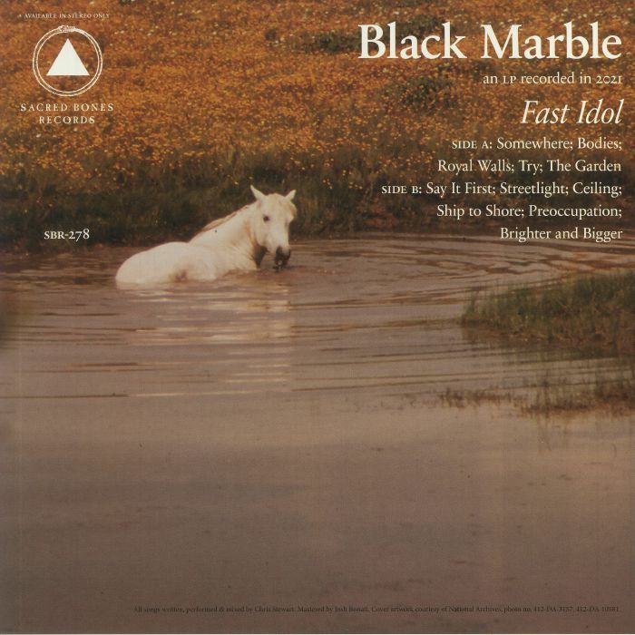 Black Marble – Fast Idol (LP, Sacred Bones Records, 2021) Back Cover