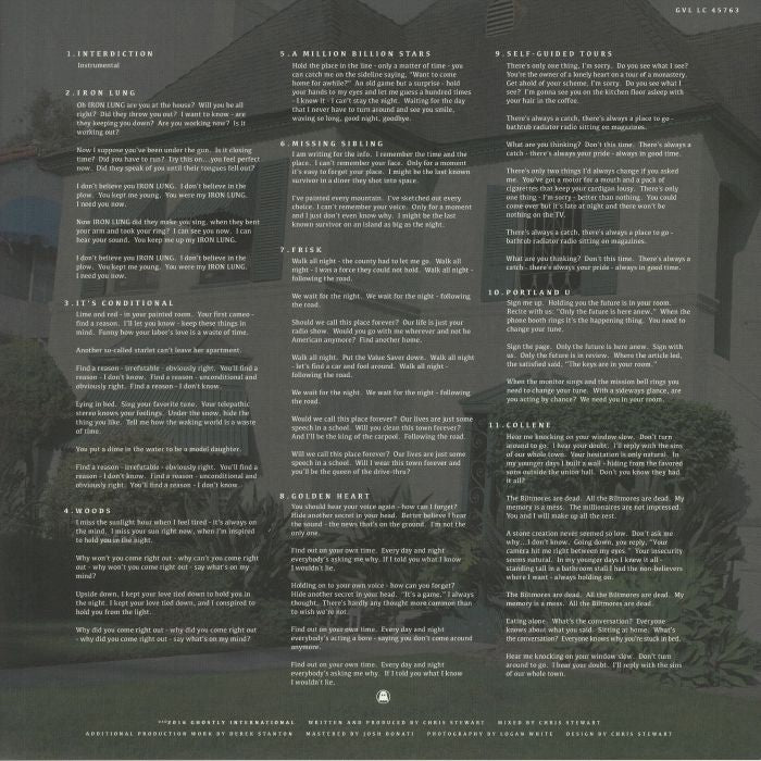 Black Marble – It's Immaterial (LP, Marbled Black & White, Ghostly International, 2026) Back Cover