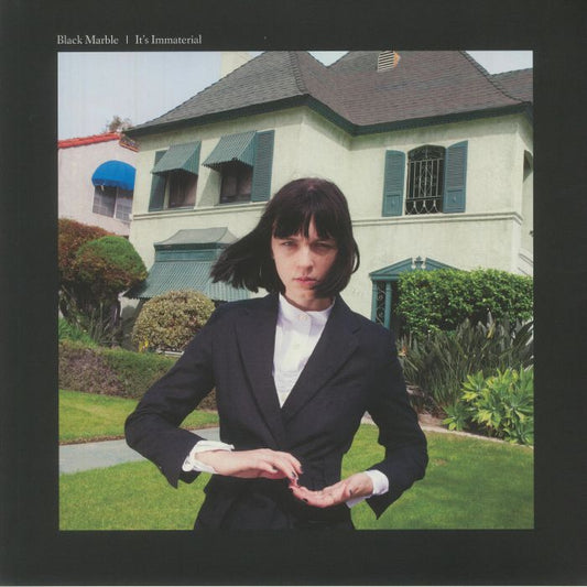 Black Marble – It's Immaterial (LP, Marbled Black & White, Ghostly International, 2026) Front Cover