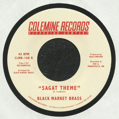 Black Market Brass – Chemical Plant Zone / Sagat Theme (7", Red Opaque, Colemine Records, 2021) Back Cover