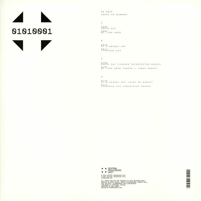 Blackploid – Strange Stars (12", Central Processing Unit, 2025) back cover