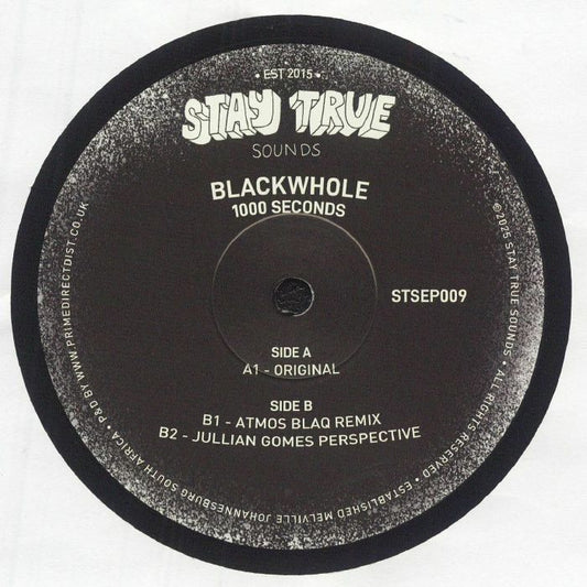 Blackwhole – 1000 Seconds (12", Stay True Sounds, 2025) Front Cover