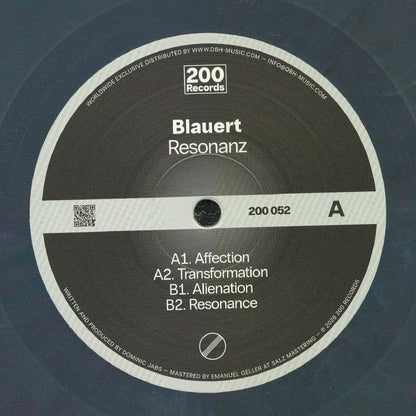 Blauert – Resonanz (12", 200 Records, 2026) Front Cover
