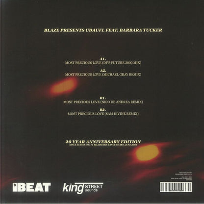 Blaze UDAUFL Barbara Tucker – Most Precious Love (12", BPM King Street Sounds, 2025) Back Cover