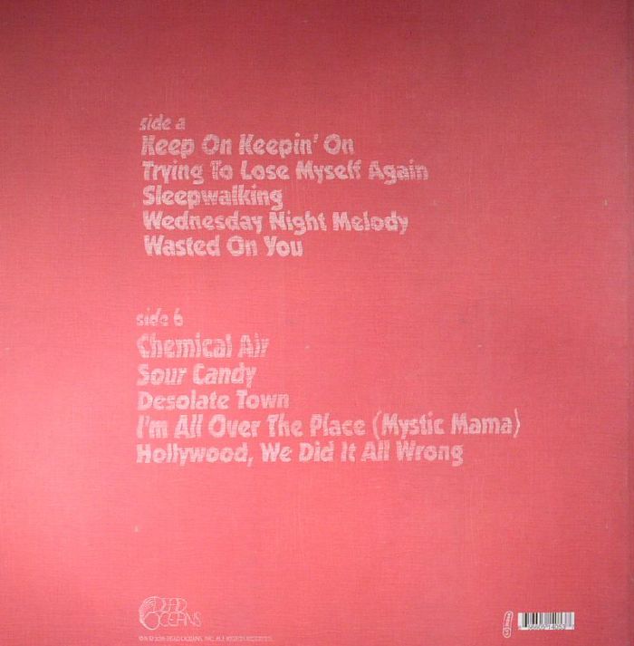 Bleached – Welcome The Worms (LP, Black And Cream Split, Dead Oceans, 2016) Back Cover