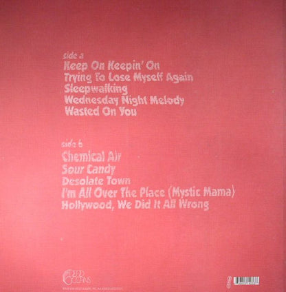 Bleached – Welcome The Worms (LP, Black And Cream Split, Dead Oceans, 2016) Back Cover