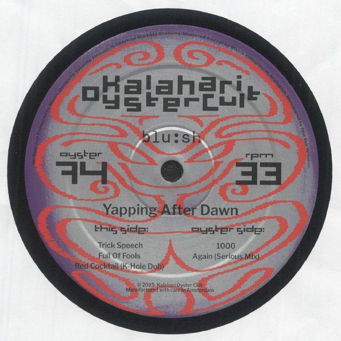 Blu:sh – Yapping After Dawn (12", Kalahari Oyster Cult, 2026) Front Cover