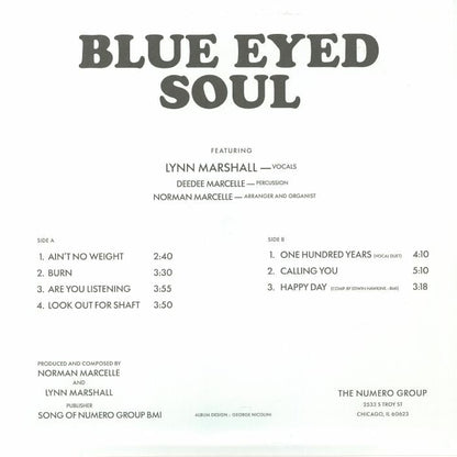 Blue Eyed Soul – You Ain't No Weight (LP, Numero Group, 2025) Back Cover