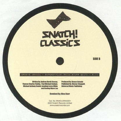 Bob Sinclar Groove Armada – I Feel For You / Superstylin' (Remixes) (12", Snatch! Classics, 2022) Back Cover