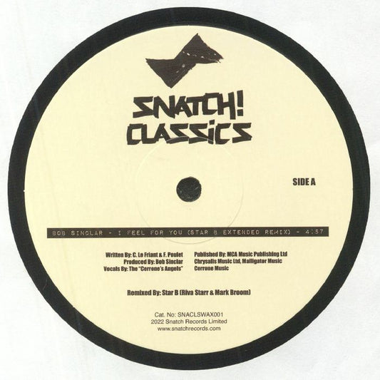Bob Sinclar / Groove Armada – I Feel For You / Superstylin' (Remixes) (12", Snatch! Classics, 2025) front cover