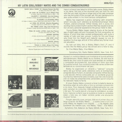 Bobby Matos And The Combo Conquistadores – My Latin Soul (LP, Mr Bongo, 2025) Back Cover