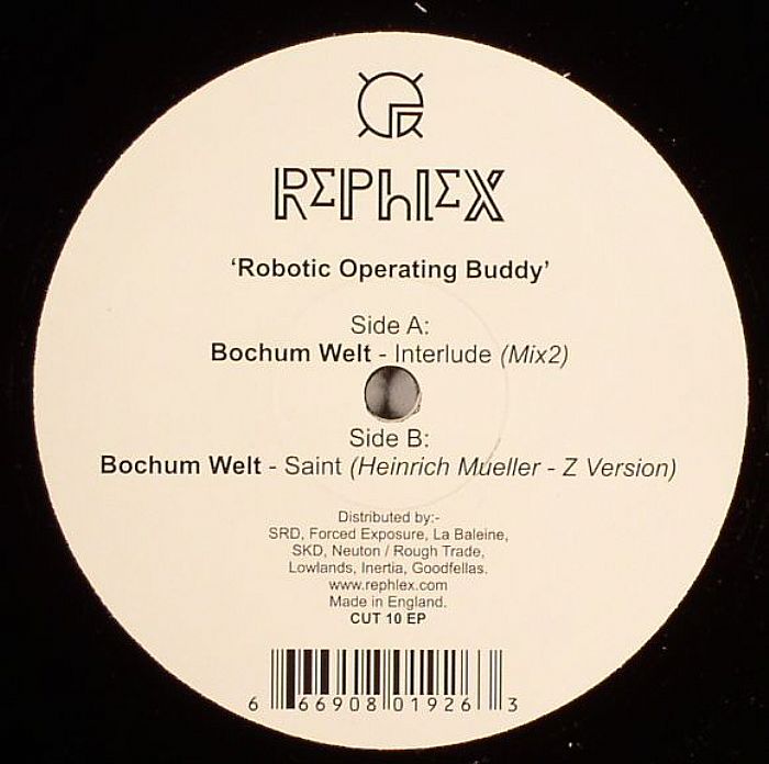 Bochum Welt – Robotic Operating Buddy (10", Rephlex, 2007) Back Cover