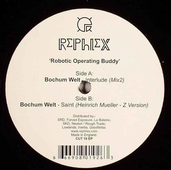 Bochum Welt – Robotic Operating Buddy (10", Rephlex, 2007) Front Cover