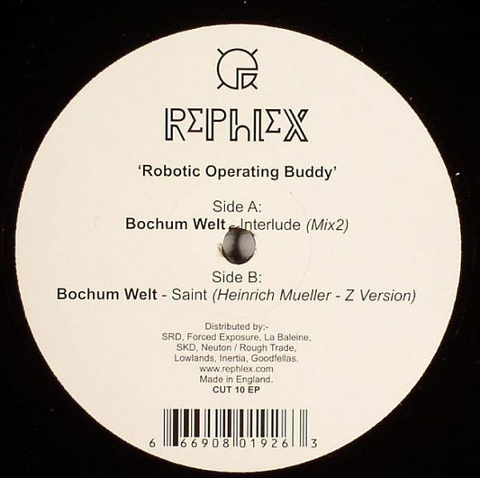Bochum Welt – Robotic Operating Buddy (10", Rephlex, 2007) Front Cover