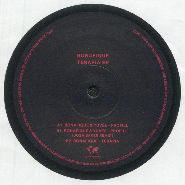Bonafique – Terapia EP (12", Crosstown Rebels, 2026) Back Cover
