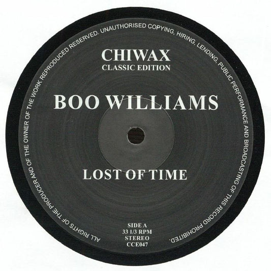 Boo Williams – Lost Of Time (2x12", Chiwax Classic Edition, 2026) Front Cover