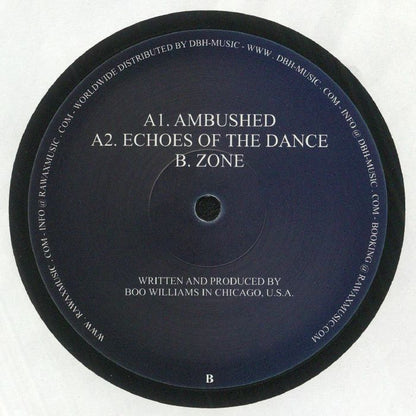 Boo Williams – Natural Service EP (12", Chiwax, 2023) Back Cover