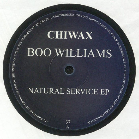 Boo Williams – Natural Service EP (12", Chiwax, 2023) Front Cover