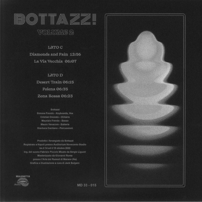 Bottazz! – Volume 2 (LP, Maledetta Discoteca, 2026) Back Cover