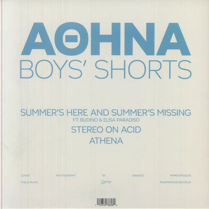 Boys' Shorts – Athena EP (12", Phantasy Sound, 2025) Back Cover