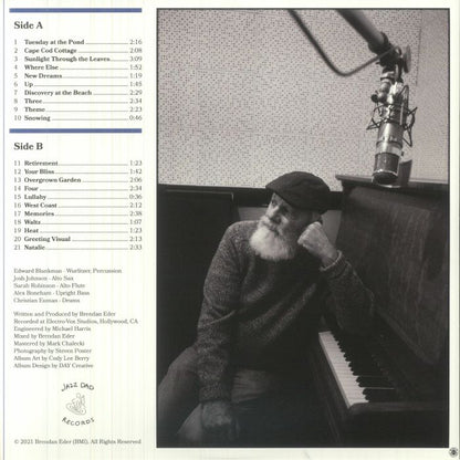 Brendan Eder Ensemble , Edward Blankman – Cape Cod Cottage (LP, Gatefold, Jazz Dad Records, 2025) Back Cover