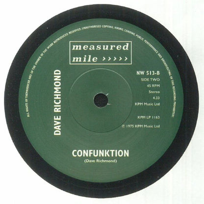Brian Bennett Alan Hawkshaw Dave Richmond – Name Of The Game / Confunktion (7", Measured Mile, 2022) Back Cover
