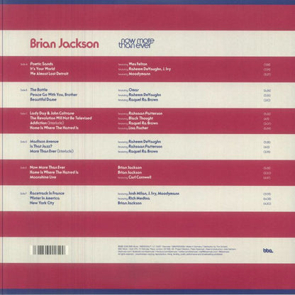 Brian Jackson – Now More Than Ever (3xLP, BBE, 2026) Back Cover