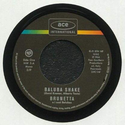 Brunetta / Rita Pavone – Baluba Shake / Il Geghegè (7", Ace, Ace International, 2025) front cover