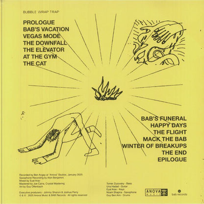 Bubble Wrap Trap – Enter the Bab (LP, Anova Music, 2025) Back Cover