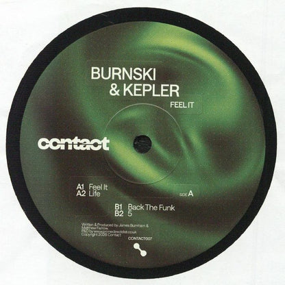 Burnski & Kepler – Feel It (12", Contact, 2026) Front Cover