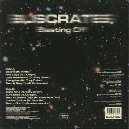BusCrates – Blasting Off (LP, Bastard Jazz Recordings, 2020) Back Cover
