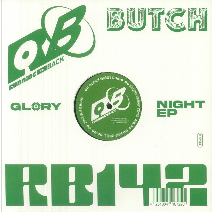 Butch – Glory Night EP (12", Running Back, 2025) back cover