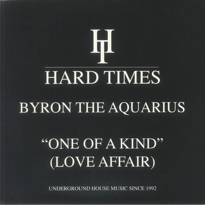 Byron The Aquarius – One Of A Kind (Love Affair) (12", Hard Times, 2025) front cover