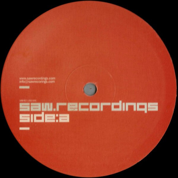 Rino Cerrone – Reset EP (12", Saw Recordings, 2001) Back Cover