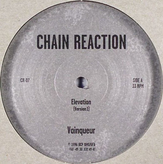Vainqueur – Elevation (33 ⅓ RPM, Chain Reaction, 1996) Front Cover