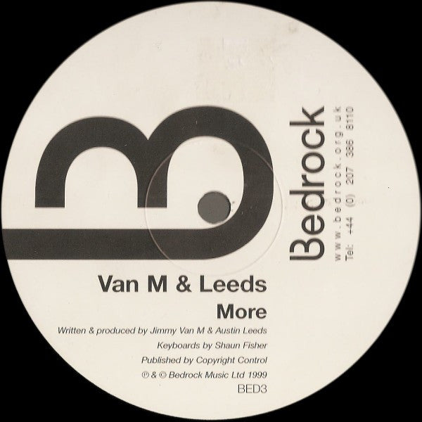 Van M & Leeds – More (12", Bedrock Records, 2000) Front Cover