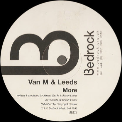 Van M & Leeds – More (12", Bedrock Records, 2000) Front Cover