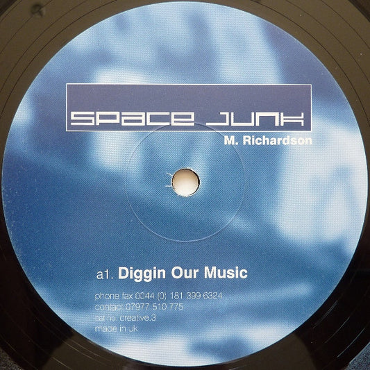 Space Junk – Diggin Our Music (12", Creative Music, 2000) Front Cover