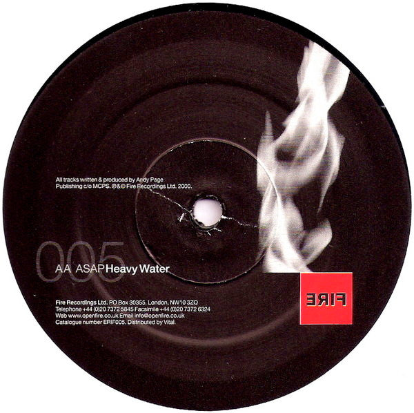 ASAP – Firebird / Heavy Water (12", Fire, 2000) Image 3