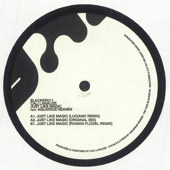 Cali Lanauze Feat Aquarius Heaven – Just Like Magic (12", Slacker 85, 2025) back cover