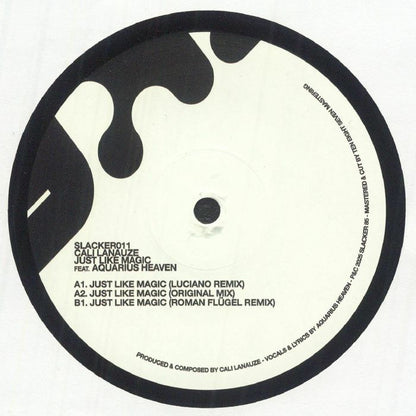 Cali Lanauze Feat Aquarius Heaven – Just Like Magic (12", Slacker 85, 2025) back cover