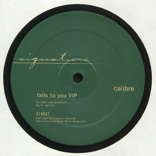 Calibre – Falls To You VIP / End Of Meaning (12", Signature Records, 2020) Front Cover