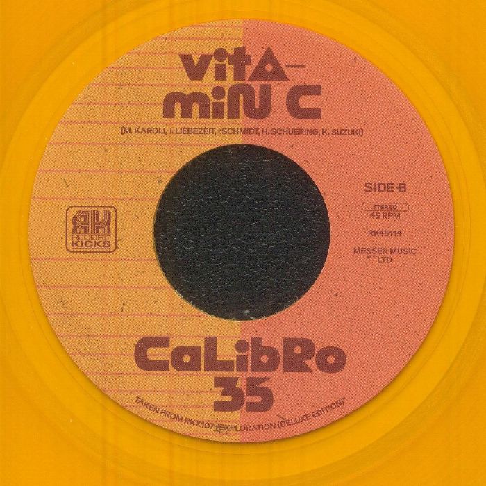 Calibro 35 – Mister Magic (7", Transparent Orange, Record Kicks, 2025) Back Cover