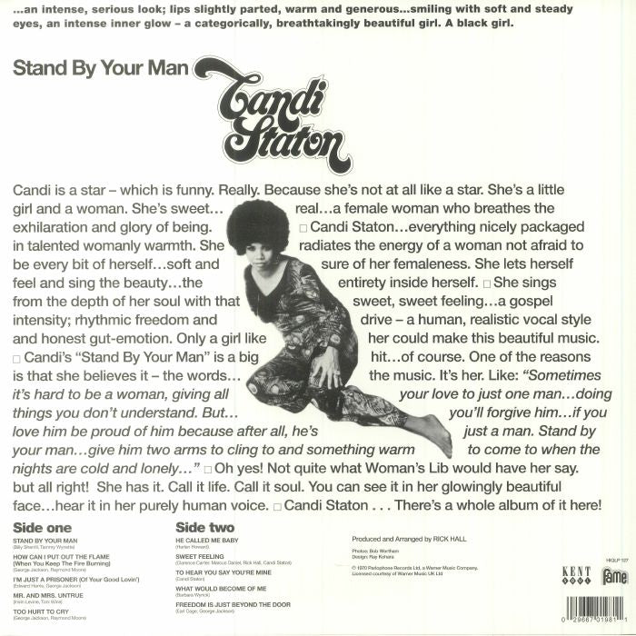 Candi Staton – Stand By Your Man (LP, Kent Soul, 2023) Back Cover
