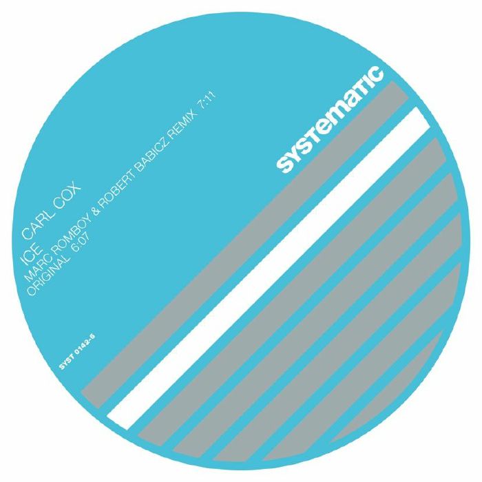 Carl Cox – Ice (12", Transparent Blue, Systematic, 2025) Back Cover